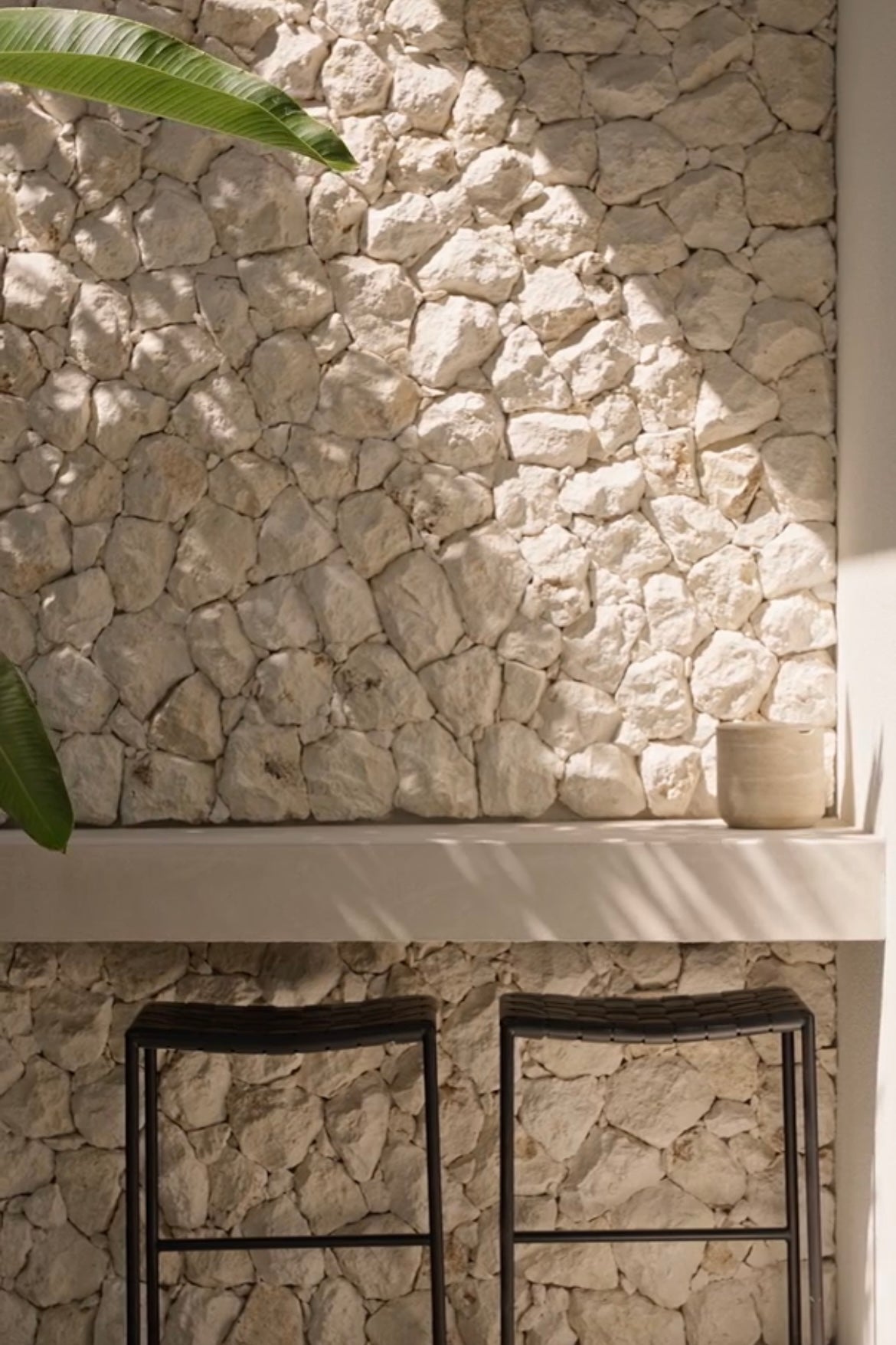 Luxury Limestone Stone Cladding | Made in Bali | Split Face Palimanan Stone Wall Tiles