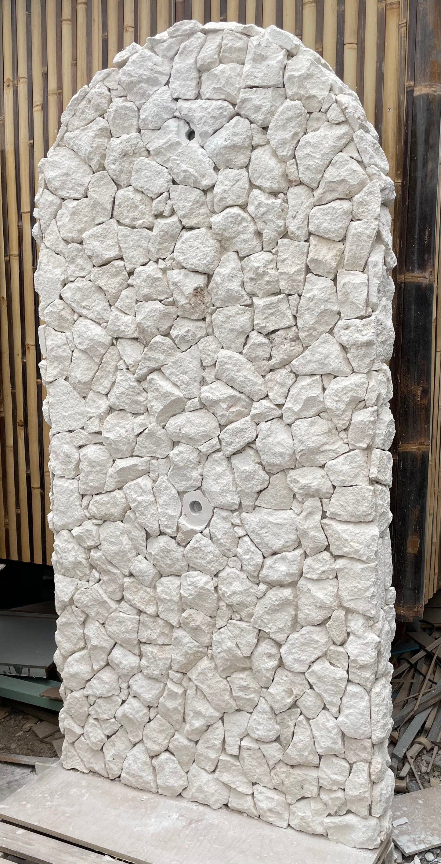 Luxury Limestone Stone Cladding | Made in Bali | Split Face Palimanan Stone Wall Tiles