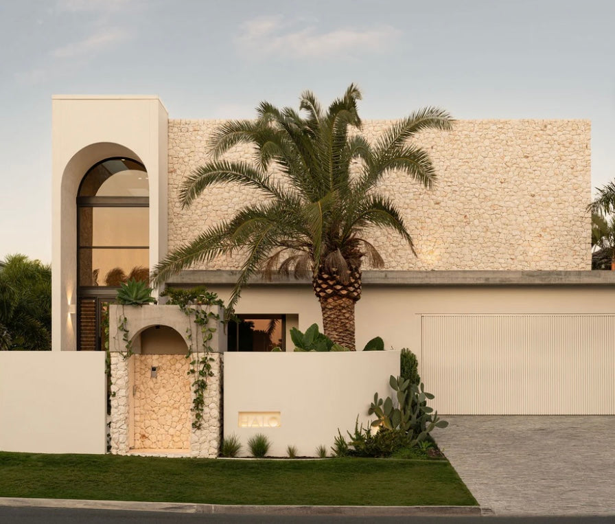 Luxury Limestone Stone Cladding | Made in Bali | Split Face Palimanan Stone Wall Tiles